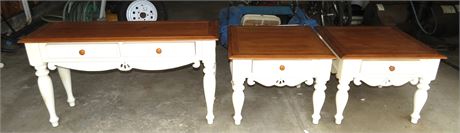 Sofa Table & 2 End Tables