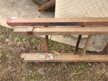 Vintage Wood Extension Ladder