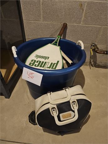 Mixed Sports Lot- Mits, Balls & More