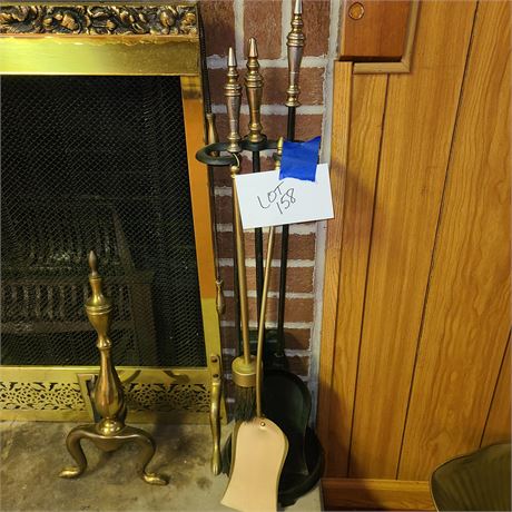 Fireplace Tool Set with Holder