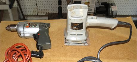 JC Penney Sander, B&D Electric Drill