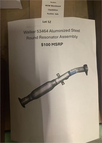 Walker 53464 Aluminized Steel Round Resonator Assembly