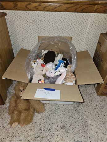 Mixed Box of TY Beanie Babies & More