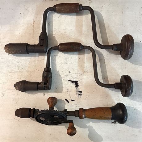 Vintage Hand Crank & Ratcheting Drills