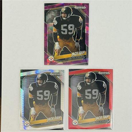 Jack Ham 2025 Panini Prizm Black - Purple Ice/Red/Silver #'d Prizm Cards