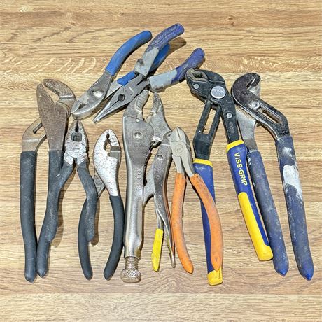 Hand Tools Lot - Vice Grips, Pliers