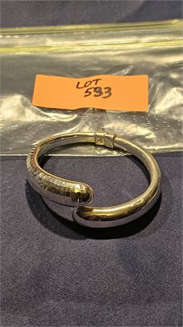 Sterling 8" Bangle Bracelet 0.45 ozt