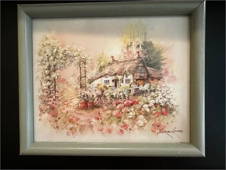 Andres Orpinas Floral Framed and Signed Art Print