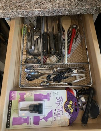 Kitchen Drawer Cleanout - Slitzer Stainless Steel Knife, Flatware, Utensils