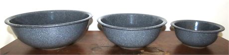 Pyrex Speckled Gray Granite Bowls