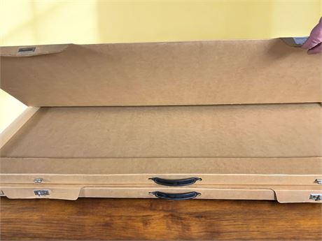 Artwork/File Carrier Made of Cardboard With Handle & Index Label - 2 Pcs