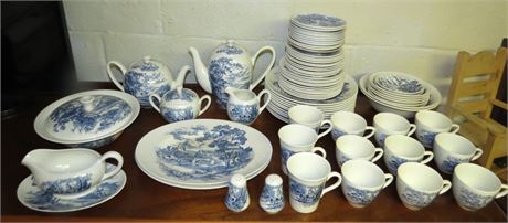 Wedgwood "Countryside" Blue Willow China