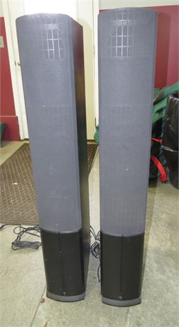 Infinity Speakers With Built In Amplified Subwoofers