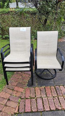 Outdoor Metal & Mesh Chairs - 1 Rocker