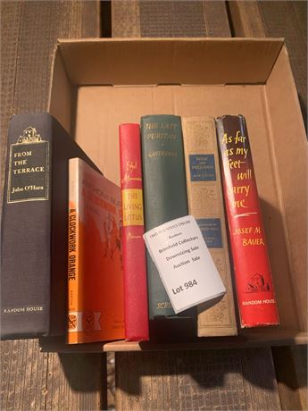 Hardcover Book Lot - A Clockwork Orange, The Last Puritan & More