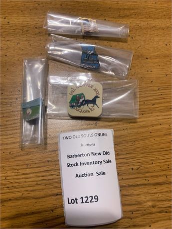 Commemorative Enamel Souvenir Pins Missouri, Illinois, American Flag & More