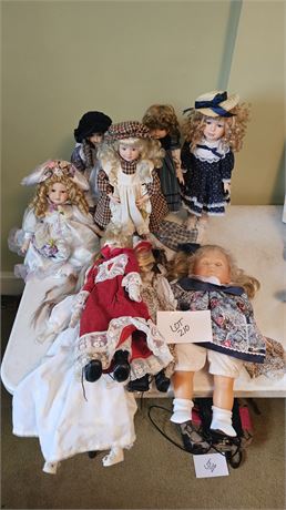 Mixed Doll Lot Makers Lavender, Symour mann, Carolle, Alberon & More Size & Styl