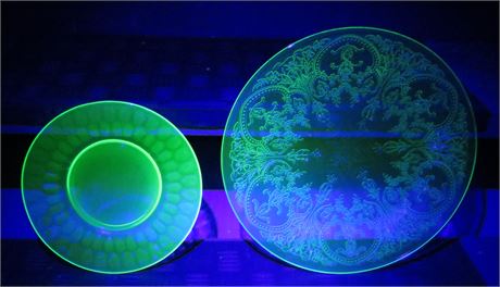 Uranium Glass Plates