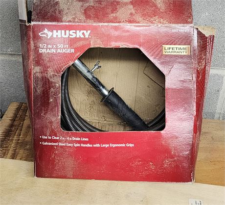 Husky 1/2" x 50ft. Drain Auger