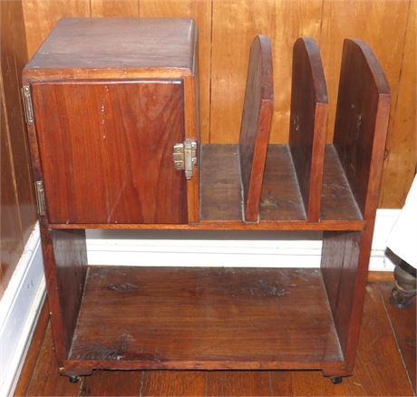 Vintage Telephone Table With Magazine rack