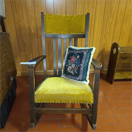 Antique Wood Rocking Chair