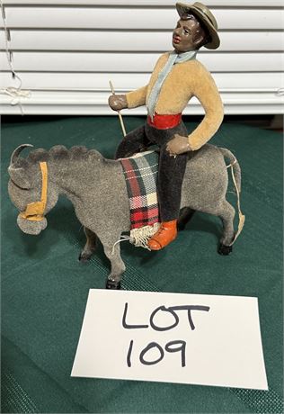 Hand Crafted Festival Folk Art Doll with Donkey