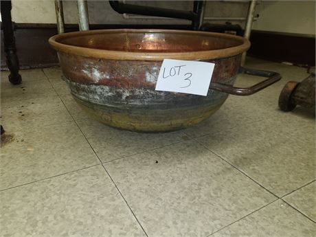 Antique Large Copper Pot
