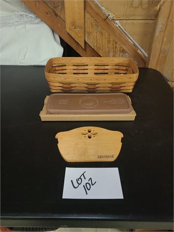 Longaberger 1995 Bread Basket / Bread Brick & More