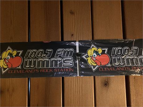 WMMS Radio Station Banner The Buzzard 100.7 FM Cleveland's Rock Station