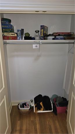 Hall Closet Cleanout Mixed Board Games, Hats, Gloves & More