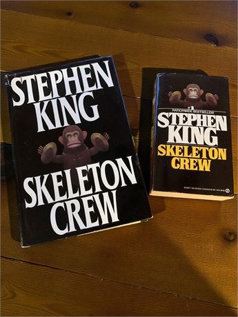 First Edition Hardcover Stephen King Skeleton Crew Short Story Collection Book