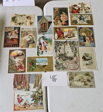 Antique Mixed Christmas Postcards