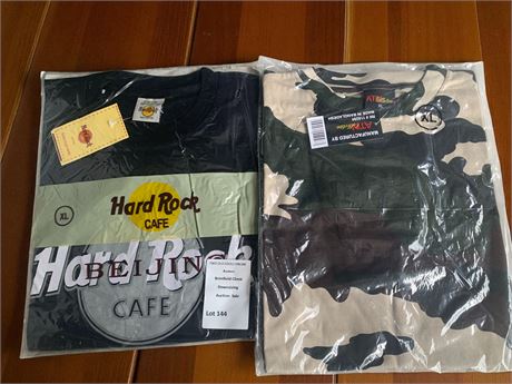 Hard Rock Cafe Beijing Tee Shirt (XL) & ATN Collection Camo Tee Shirt (XL) - NEW
