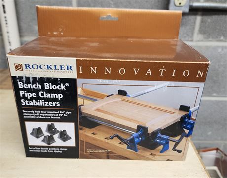 *NIB* Rockler Bench Block Pipe Clamp Stabilizers