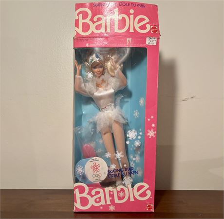 1987 Skating Star Calgary Winter Games Edition Barbie - Loose in Box