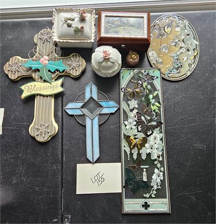 Trinket Boxes, Blessing Cross, Stain Glass & More