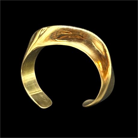 18K Gold Tiffany & Co. Elsa Peretti Designed Cuff Bangle