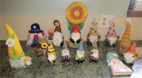 Collection Of Gnomes Figurines