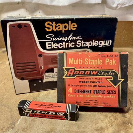 NOS Swingline Electric Nailgun & More