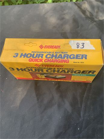 Eveready 3 Hour Quick Charging Battery Charger Original Box