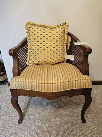 Drexel Wood & Cane Side Chair