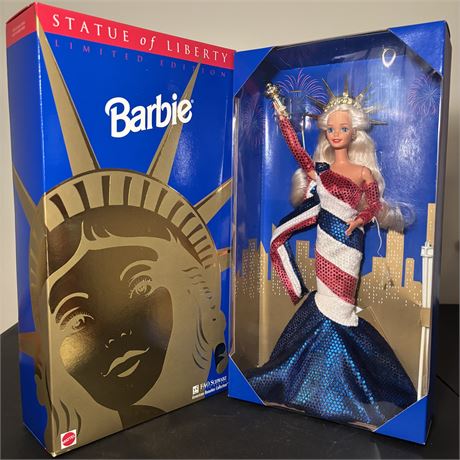 1995 FAO Schwarz Statue of Liberty Barbie, American Beauties Collection