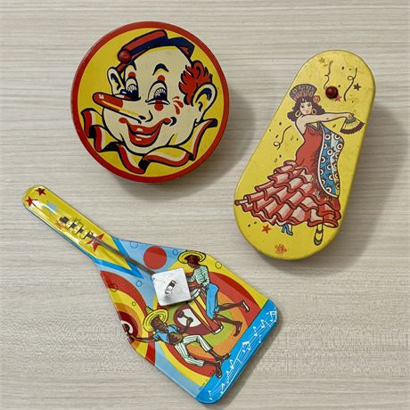 Tin Litho USA Noisemakers