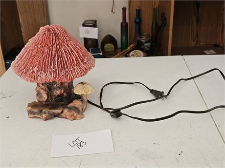 Vintage Adams Apple Mushroom Lamp