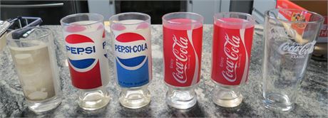 Pepsi & Coca Cola Glasses