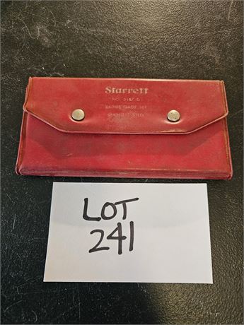 Starrett #5167D Radius Gage Set