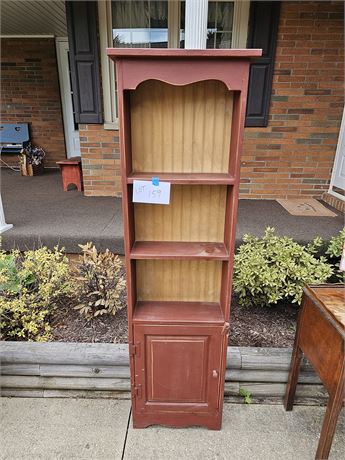 Child's Book Shelf Country Burgundy Color