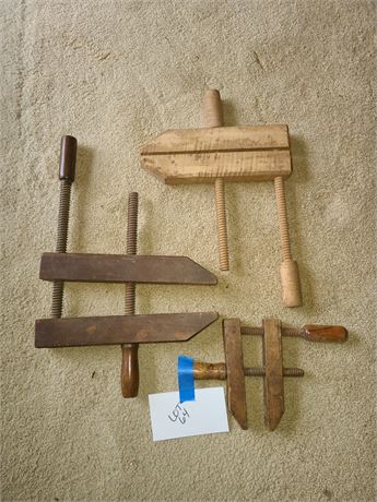 Mixed Lot of Wood Clamps