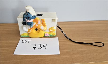 Vintage Peyo Hong Kong Smurf Novelty 35mm Camera - 1980's Era