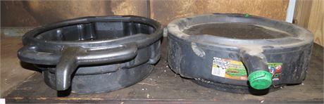 2 Oil Drain Pans